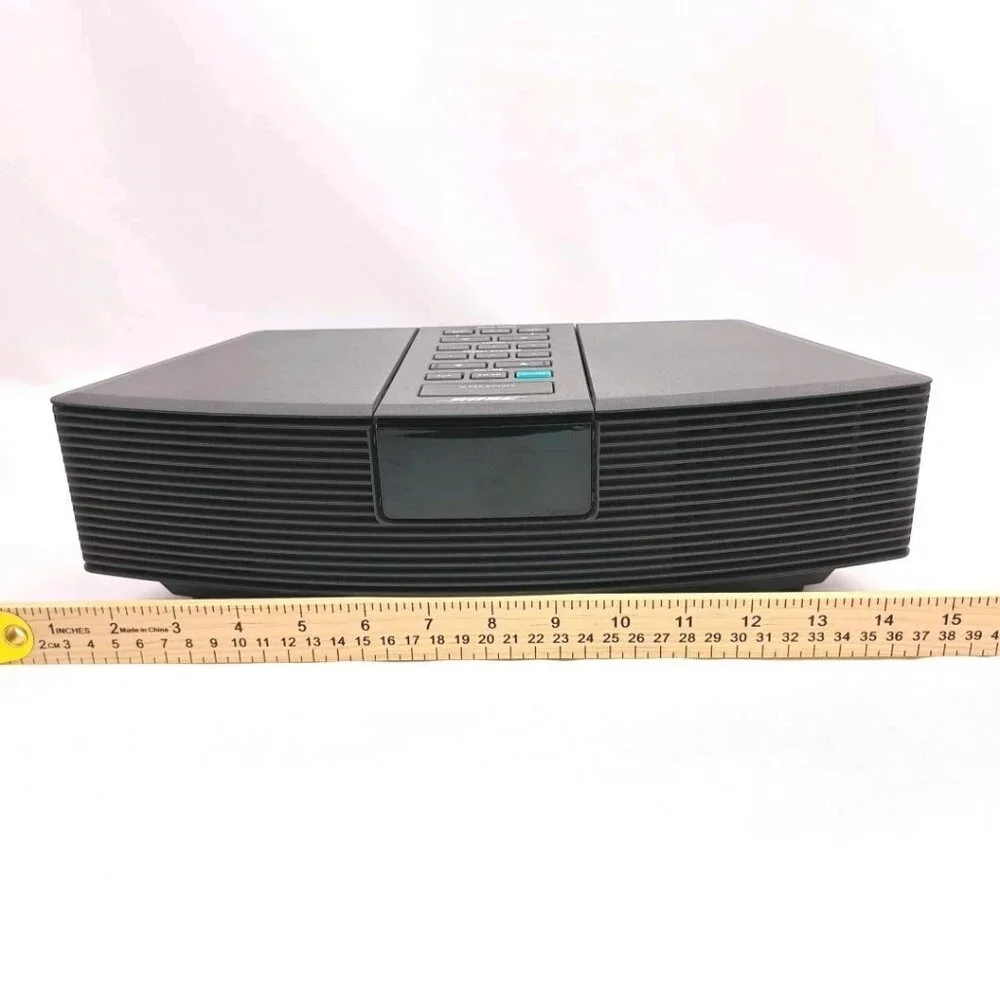 Bose Wave Radio AM/FM Clock Alarm Black Tested Working No Remote - Picture 2 of 16